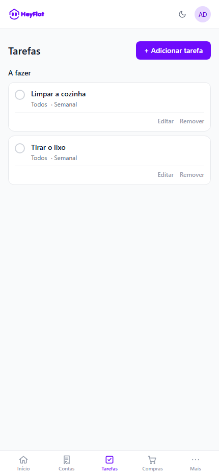3. Tareas: organizando las tareas de la casa